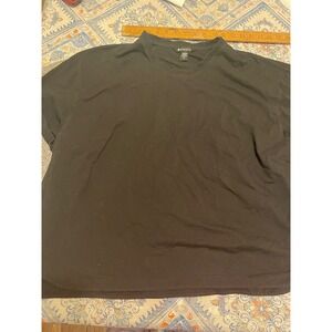 Athleta Womens Black Short Sleeve Crew Neck Cotton Blend Active T-Shirt 2X